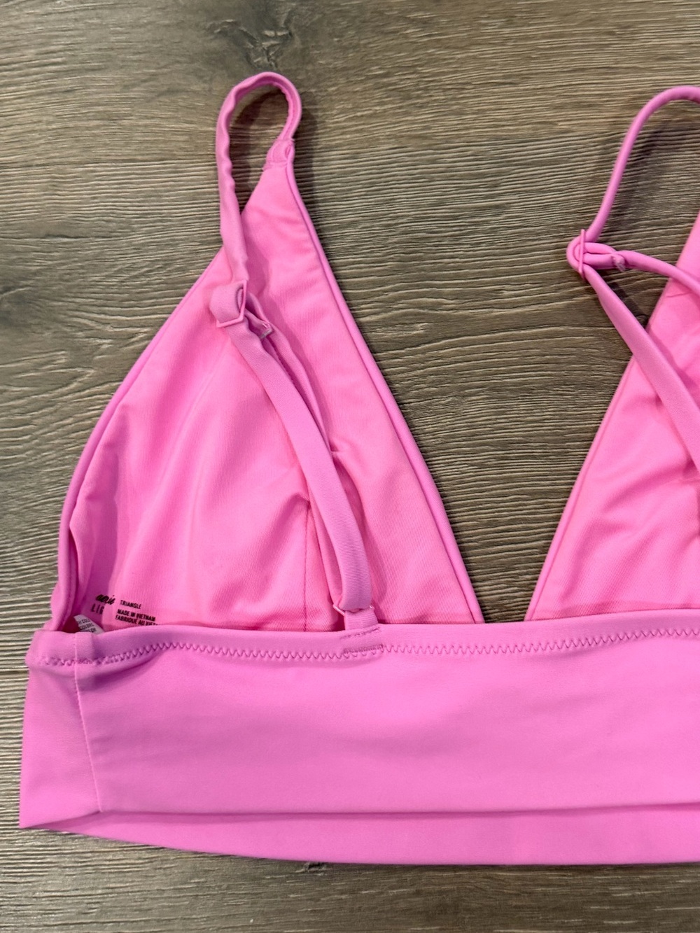 Aerie American Eagle Pink Triangle Bikini Top - Picture 5 of 6